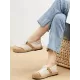 Straw Knitting Striped Flat Shoes Casual Shoes Straw Knitting Striped Flat Shoes Casual Shoes