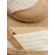Straw Knitting Striped Flat Shoes Casual Shoes Straw Knitting Striped Flat Shoes Casual Shoes