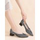 Houndstooth Pointed-Toe Shoes Pumps Houndstooth Pointed-Toe Shoes Pumps