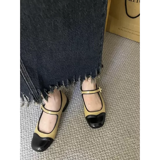 Round Cut Round-Toe Split-Joint Mary Janes Round Cut Round-Toe Split-Joint Mary Janes