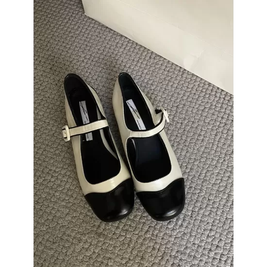 Round Cut Round-Toe Split-Joint Mary Janes Round Cut Round-Toe Split-Joint Mary Janes
