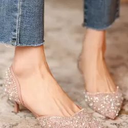 Rhinestone Shiny Pumps