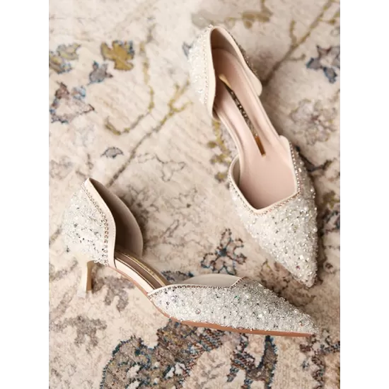 Rhinestone Shiny Pumps Rhinestone Shiny Pumps