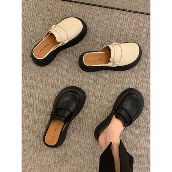 Round-Toe Slippers&Mules Platform Shoes Loafers Round-Toe Slippers&Mules Platform Shoes Loafers