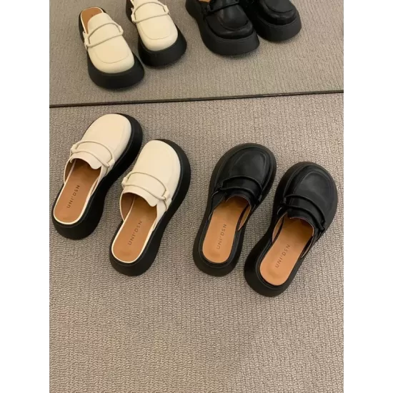 Round-Toe Slippers&Mules Platform Shoes Loafers Round-Toe Slippers&Mules Platform Shoes Loafers