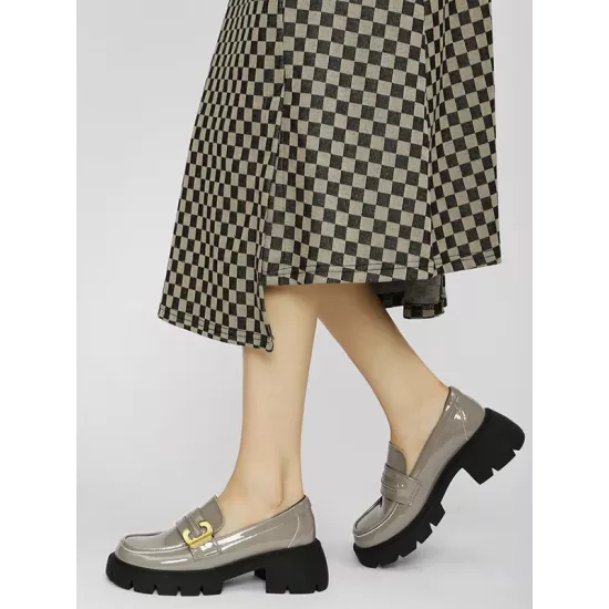Round-Toe Split-Joint Loafers Round-Toe Split-Joint Loafers