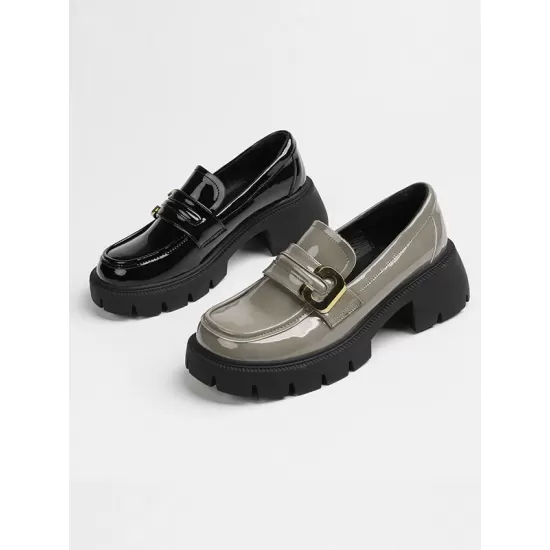 Round-Toe Split-Joint Loafers Round-Toe Split-Joint Loafers