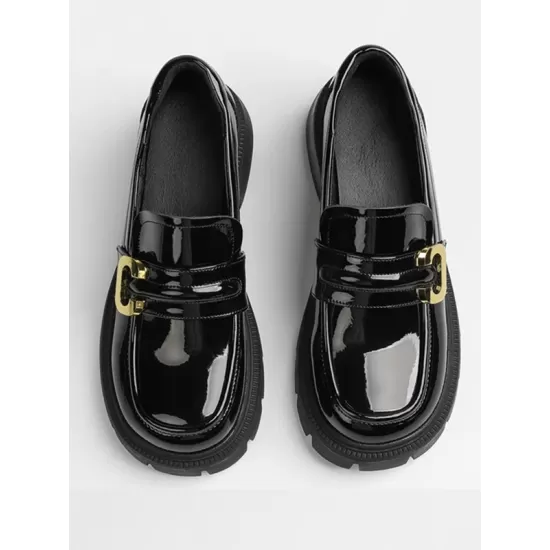 Round-Toe Split-Joint Loafers Round-Toe Split-Joint Loafers