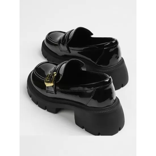 Round-Toe Split-Joint Loafers Round-Toe Split-Joint Loafers