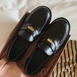 Round-Toe Split-Joint Loafers