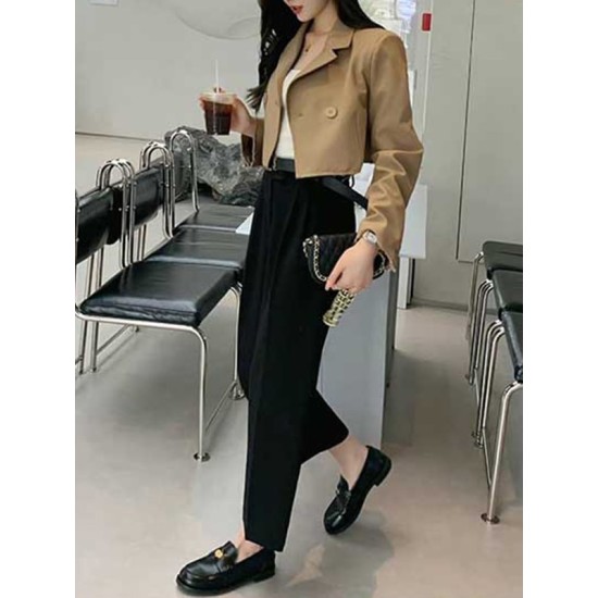 Round-Toe Split-Joint Loafers Round-Toe Split-Joint Loafers
