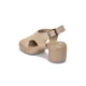 Hollow Open Toe Solid Color Block Heel Sandals Hollow Open Toe Solid Color Block Heel Sandals