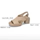 Hollow Open Toe Solid Color Block Heel Sandals Hollow Open Toe Solid Color Block Heel Sandals
