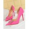 Pointed-Toe Shallow Cut Scarpin Salto Pumps