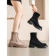Round-Toe Split-Joint Boots Round-Toe Split-Joint Boots