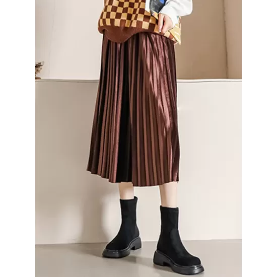 Round-Toe Split-Joint Boots Round-Toe Split-Joint Boots