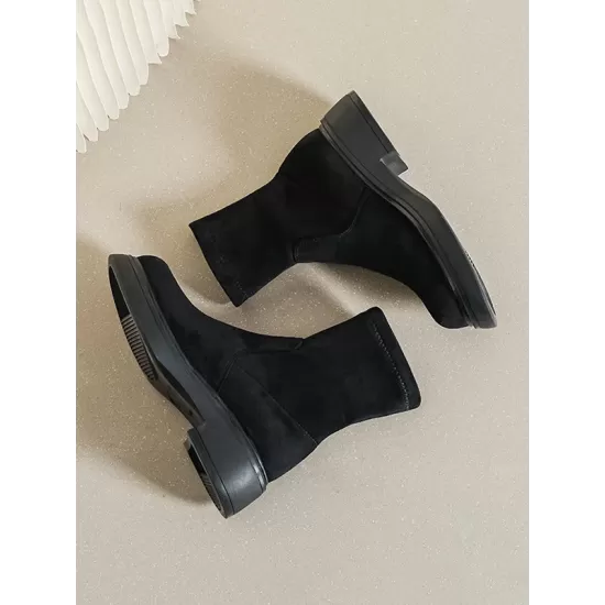 Round-Toe Split-Joint Boots Round-Toe Split-Joint Boots