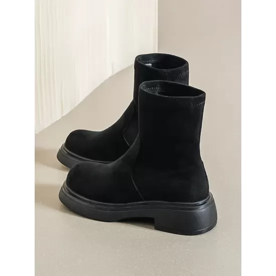 Round-Toe Split-Joint Boots Round-Toe Split-Joint Boots