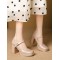 Shallow Cut Square-Toe Pumps Mary Janes