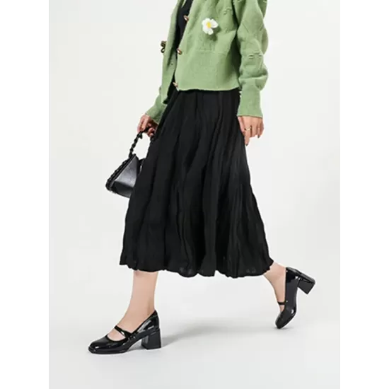 Round-Toe Shallow Cut Split-Joint Pumps Mary Janes Round-Toe Shallow Cut Split-Joint Pumps Mary Janes