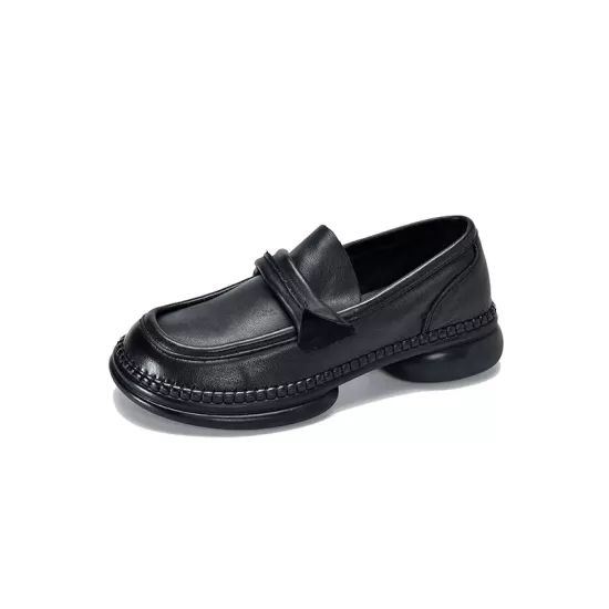Round-Toe Solid Color Square-Toe Shoes Round-Toe Solid Color Square-Toe Shoes