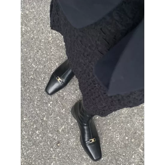 Split-Joint Square-Toe Boots Split-Joint Square-Toe Boots