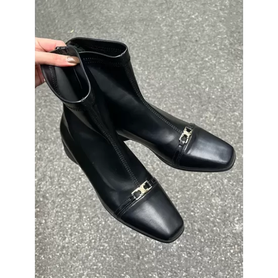 Split-Joint Square-Toe Boots Split-Joint Square-Toe Boots