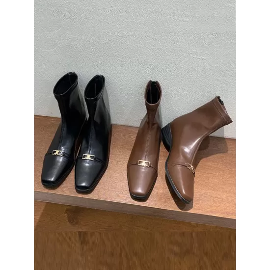 Split-Joint Square-Toe Boots Split-Joint Square-Toe Boots
