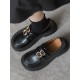 Round-Toe Split-Joint Platform Shoes Loafers Round-Toe Split-Joint Platform Shoes Loafers