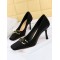 Shallow Cut Split-Joint Square-Toe Pumps