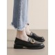 Round-Toe Split-Joint Platform Shoes Loafers Round-Toe Split-Joint Platform Shoes Loafers