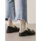 Round-Toe Split-Joint Platform Shoes Loafers Round-Toe Split-Joint Platform Shoes Loafers