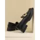 Round-Toe Split-Joint Platform Shoes Loafers Round-Toe Split-Joint Platform Shoes Loafers