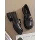 Round-Toe Split-Joint Platform Shoes Loafers Round-Toe Split-Joint Platform Shoes Loafers