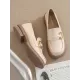 Round-Toe Split-Joint Platform Shoes Loafers Round-Toe Split-Joint Platform Shoes Loafers
