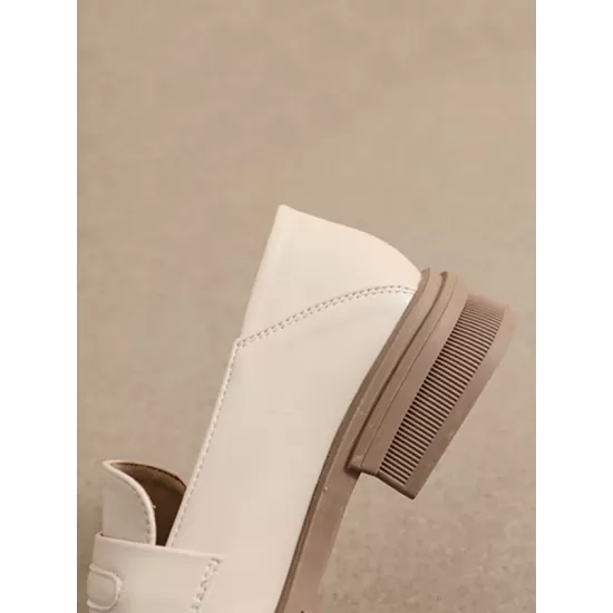 Round-Toe Split-Joint Platform Shoes Loafers Round-Toe Split-Joint Platform Shoes Loafers
