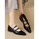 Pointed-Toe Shallow Cut Split-Joint Flat Shoes Pointed-Toe Shallow Cut Split-Joint Flat Shoes