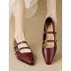 Pointed-Toe Shallow Cut Split-Joint Flat Shoes Pointed-Toe Shallow Cut Split-Joint Flat Shoes