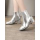 Pointed-Toe Ripped Split-Joint Pumps Chelsea Boots Pointed-Toe Ripped Split-Joint Pumps Chelsea Boots