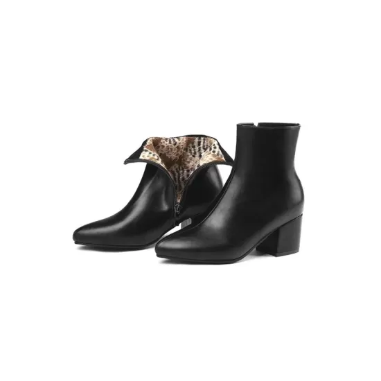 Pointed-Toe Ripped Split-Joint Pumps Chelsea Boots Pointed-Toe Ripped Split-Joint Pumps Chelsea Boots