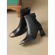 Split-Joint Square-Toe Pumps Boots Split-Joint Square-Toe Pumps Boots