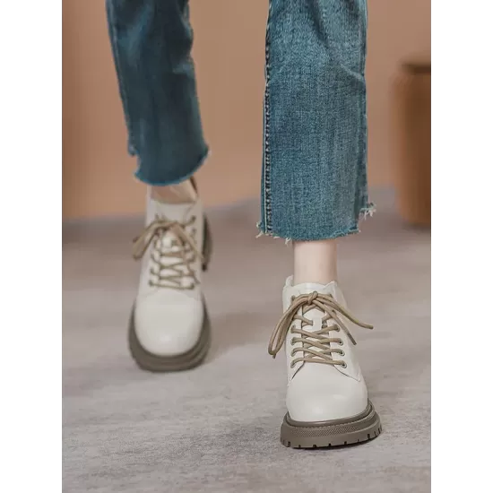 Lace-Up Rivet Round-Toe Split-Joint Dr. Martens Boots Boots Lace-Up Rivet Round-Toe Split-Joint Dr. Martens Boots Boots