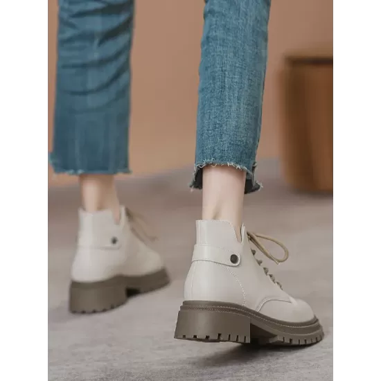 Lace-Up Rivet Round-Toe Split-Joint Dr. Martens Boots Boots Lace-Up Rivet Round-Toe Split-Joint Dr. Martens Boots Boots