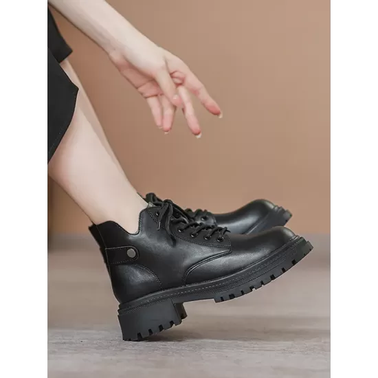 Lace-Up Rivet Round-Toe Split-Joint Dr. Martens Boots Boots Lace-Up Rivet Round-Toe Split-Joint Dr. Martens Boots Boots