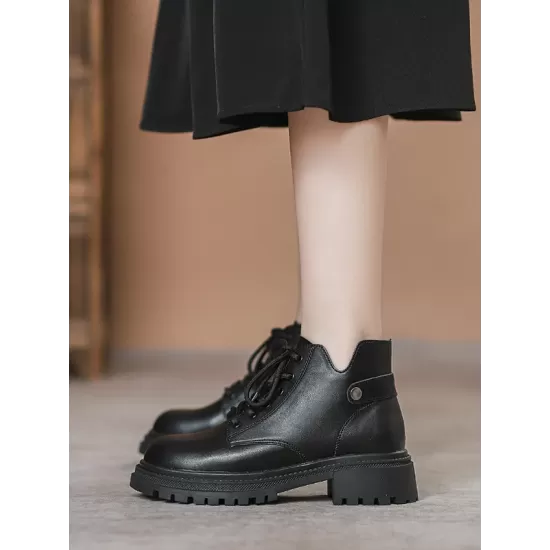 Lace-Up Rivet Round-Toe Split-Joint Dr. Martens Boots Boots Lace-Up Rivet Round-Toe Split-Joint Dr. Martens Boots Boots