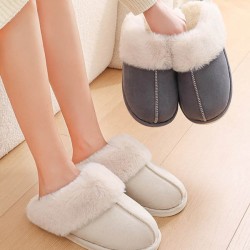Round-Toe Split-Joint Slippers