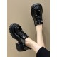 Lace-Up Round-Toe Split-Joint Platform Shoes Loafers Lace-Up Round-Toe Split-Joint Platform Shoes Loafers