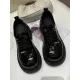 Lace-Up Round-Toe Split-Joint Platform Shoes Loafers Lace-Up Round-Toe Split-Joint Platform Shoes Loafers