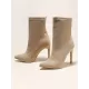 Pointed-Toe Solid Color Split-Joint Pumps Boots Pointed-Toe Solid Color Split-Joint Pumps Boots