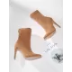 Pointed-Toe Solid Color Split-Joint Pumps Boots Pointed-Toe Solid Color Split-Joint Pumps Boots
